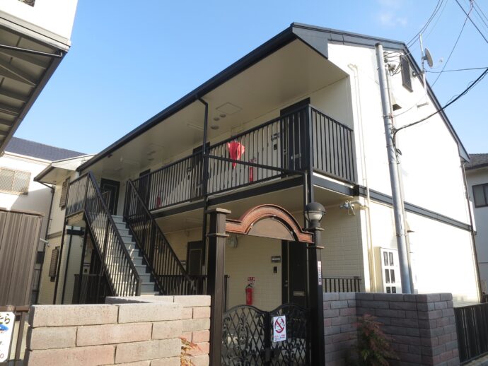 神戸市須磨区須磨寺町Bアパート様　外壁屋根塗替え工事