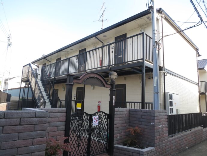 神戸市須磨区須磨寺町Bアパート様　外壁屋根塗替え工事